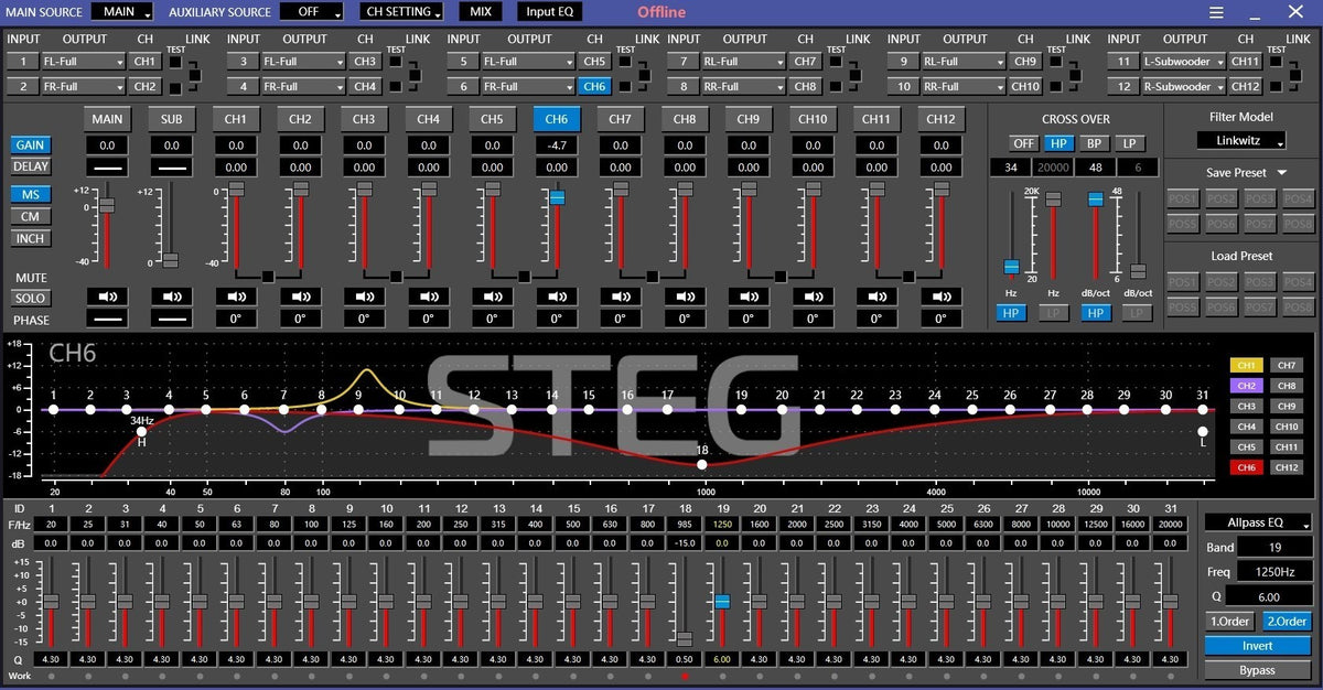 STEG MDSP-12 – 12 Kanal DSP Verstärker – Ansicht 6