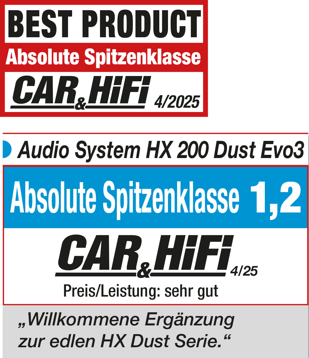 HX200 DUST EVO3 – Audio System