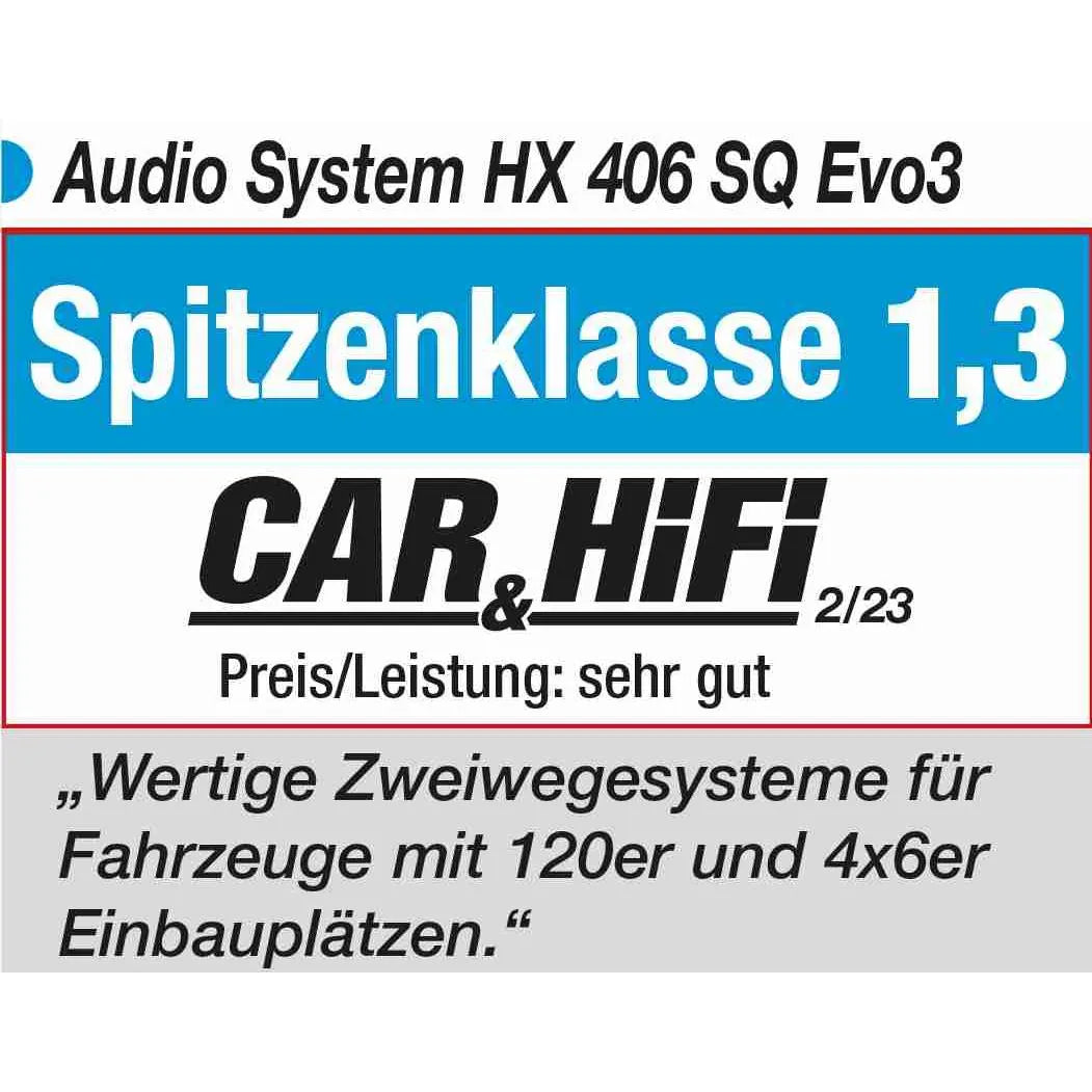 HX406 SQ EVO 3-4*6 Zoll Lautsprecherset-Audio System-BassBuddys | Shop