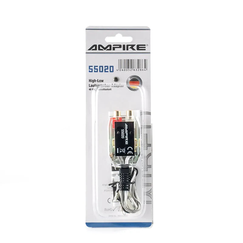High/Low Lautsprecher-Adapter 2x30 Watt-High-Low Wandler-Ampire-BassBuddys | Shop