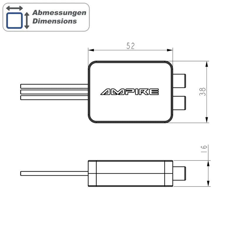 High/Low Lautsprecher-Adapter 2x40 Watt-High-Low Wandler-Ampire-BassBuddys | Shop
