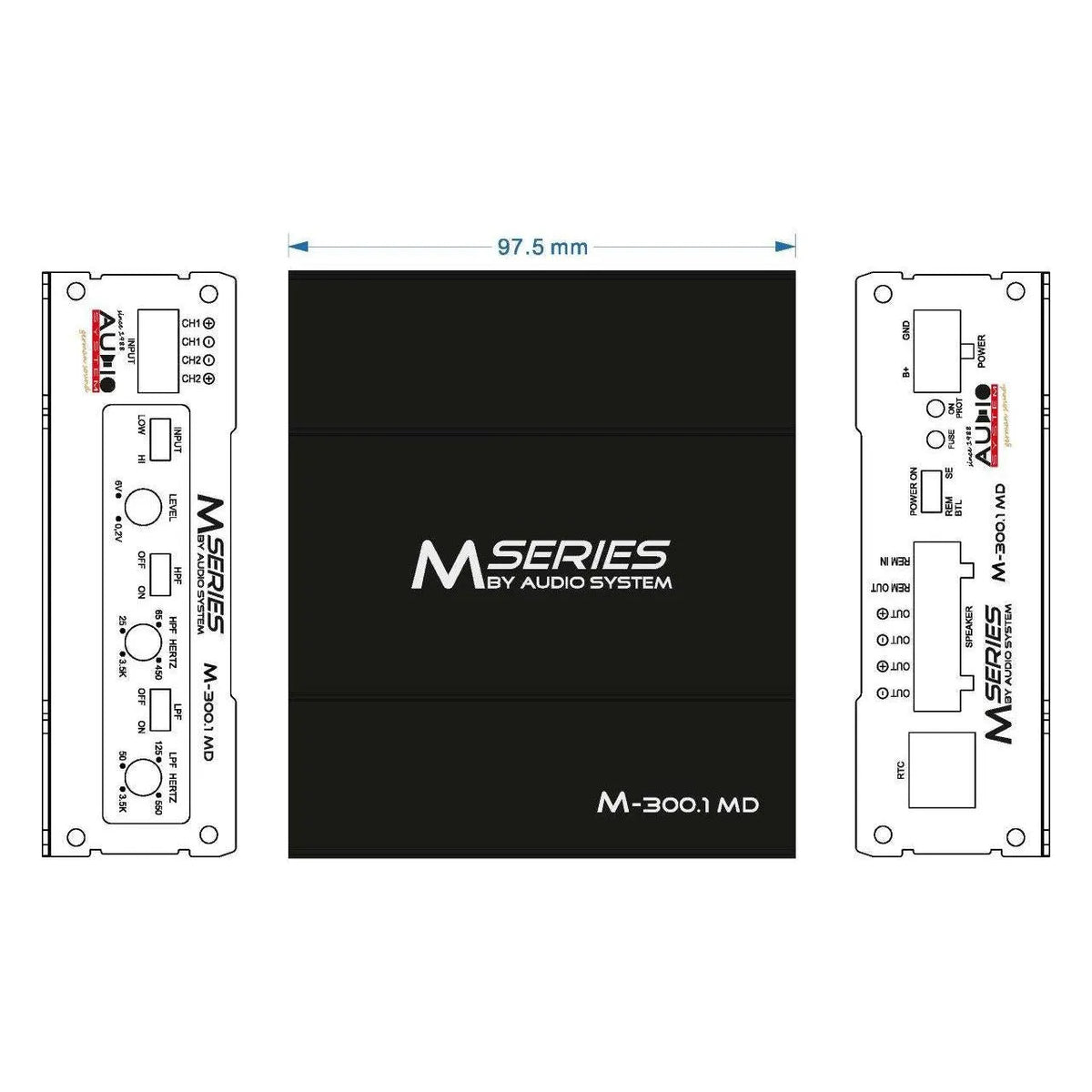 M-300.1 MD-1 Kanal Verstärker-Audio System-BassBuddys | Shop
