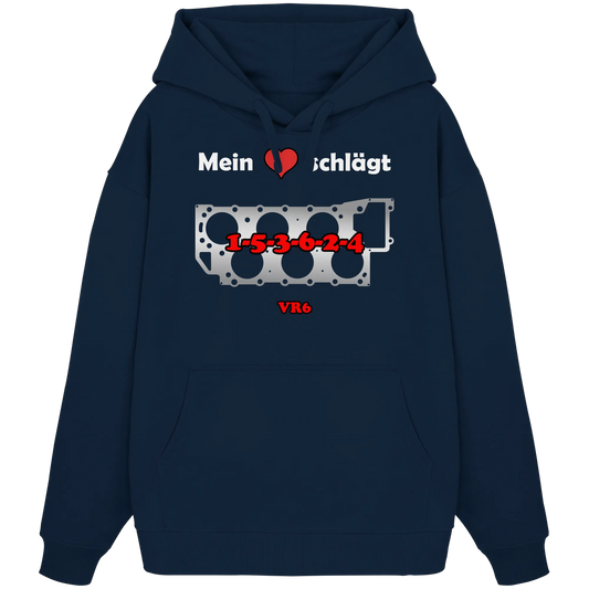 Mein Herz schlägt 1-5-3-6-2-4 Oversize Hoodie