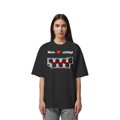 Mein Herz schlägt 1-5-3-6-2-4 Oversize Shirt