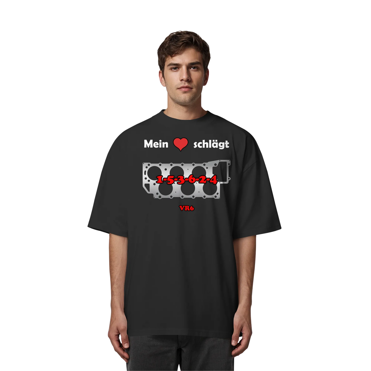 Mein Herz schlägt 1-5-3-6-2-4 Oversize Shirt-Unisex-Shirts-BassBuddys-French Navy-XS-BassBuddys | Shop