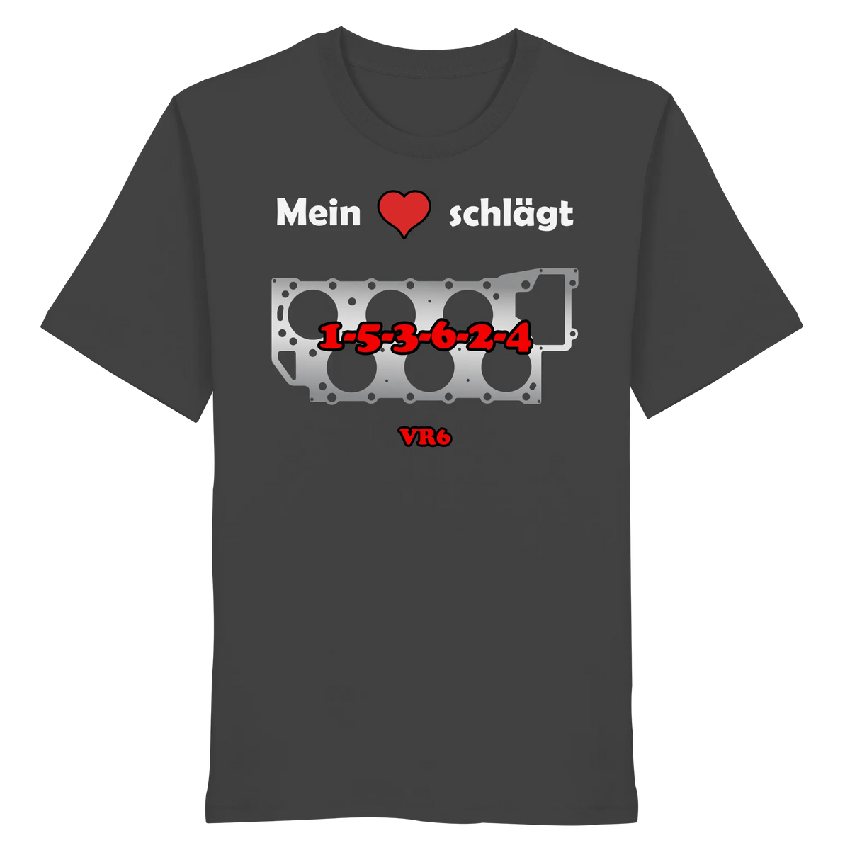 Mein Herz schlägt 1-5-3-6-2-4 Shirt-Unisex-Shirts-BassBuddys-Anthracite-XS-BassBuddys | Shop