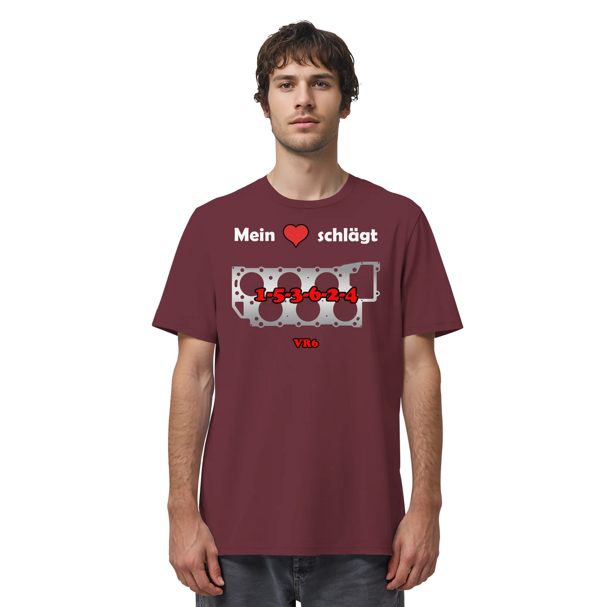 Mein Herz schlägt 1-5-3-6-2-4 Shirt-Unisex-Shirts-BassBuddys-Burgundy-XS-BassBuddys | Shop