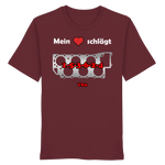 Mein Herz schlägt 1-5-3-6-2-4 Shirt-Unisex-Shirts-BassBuddys-Burgundy-XS-BassBuddys | Shop