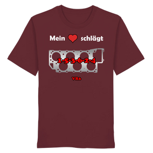 Mein Herz schlägt 1-5-3-6-2-4 Shirt-Unisex-Shirts-BassBuddys-Burgundy-XS-BassBuddys | Shop