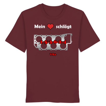 Mein Herz schlägt 1-5-3-6-2-4 Shirt-Unisex-Shirts-BassBuddys-Burgundy-XS-BassBuddys | Shop