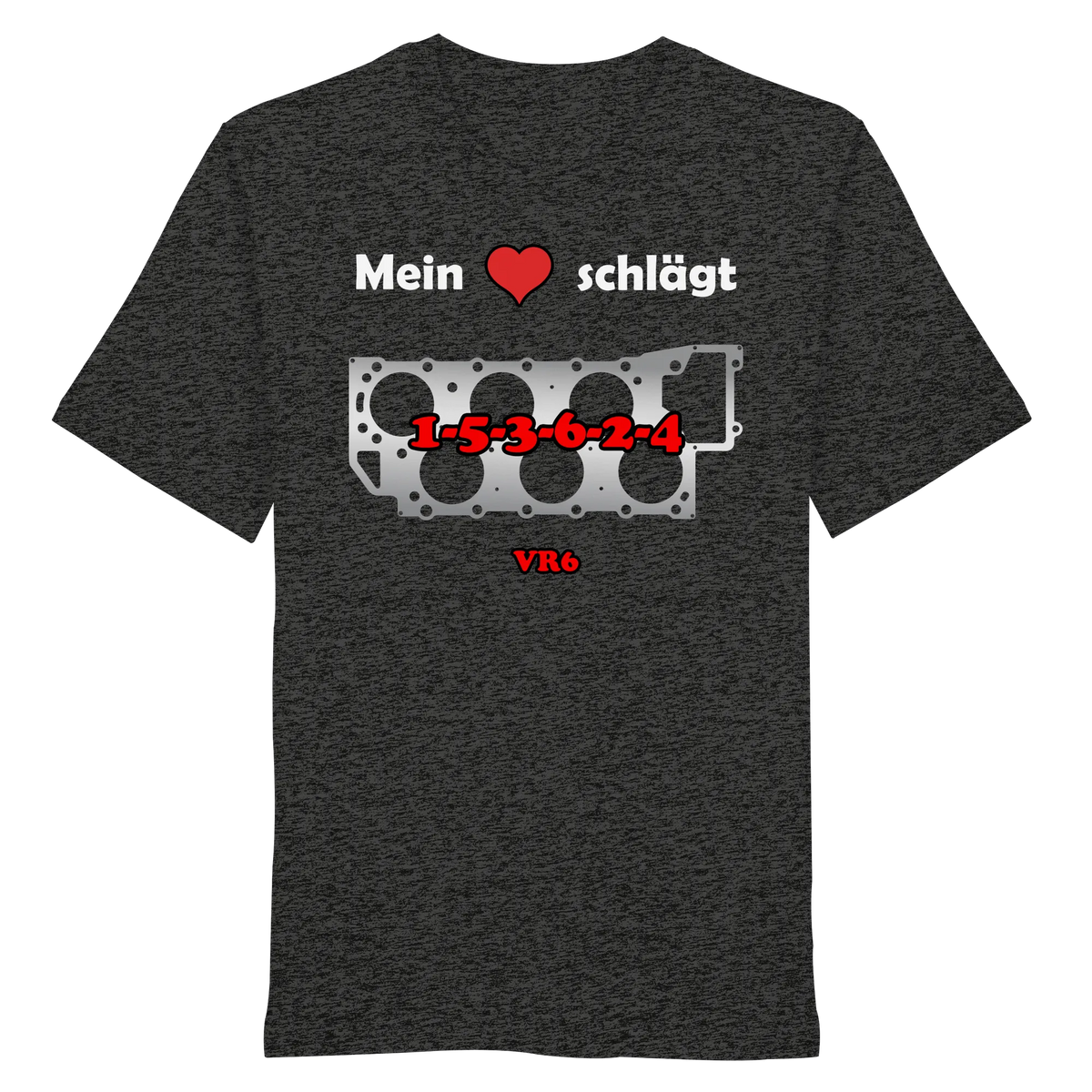 Mein Herz schlägt 1-5-3-6-2-4 Shirt-Unisex-Shirts-BassBuddys-Dark Heather Grey-XS-BassBuddys | Shop