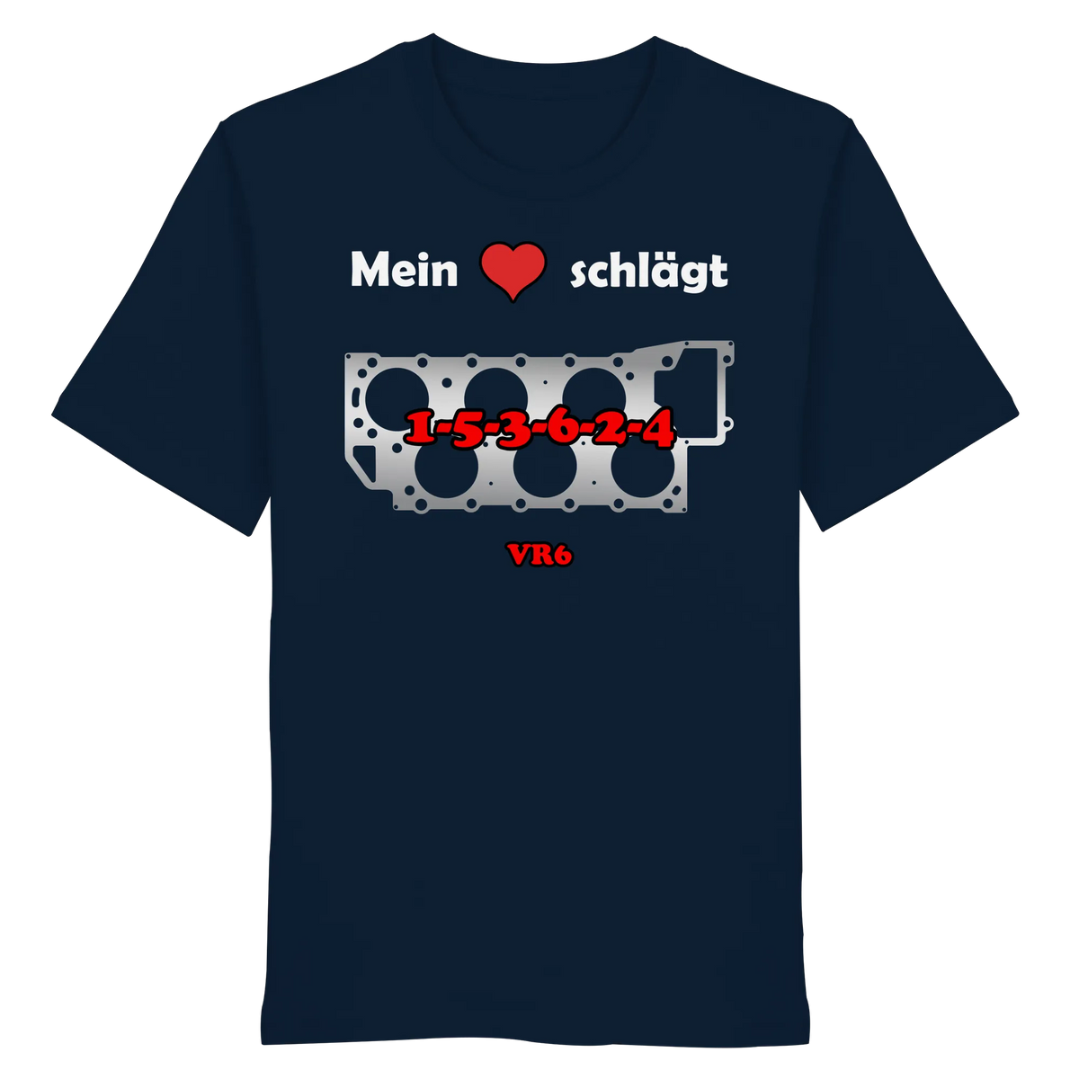 Mein Herz schlägt 1-5-3-6-2-4 Shirt-Unisex-Shirts-BassBuddys-French Navy-XS-BassBuddys | Shop