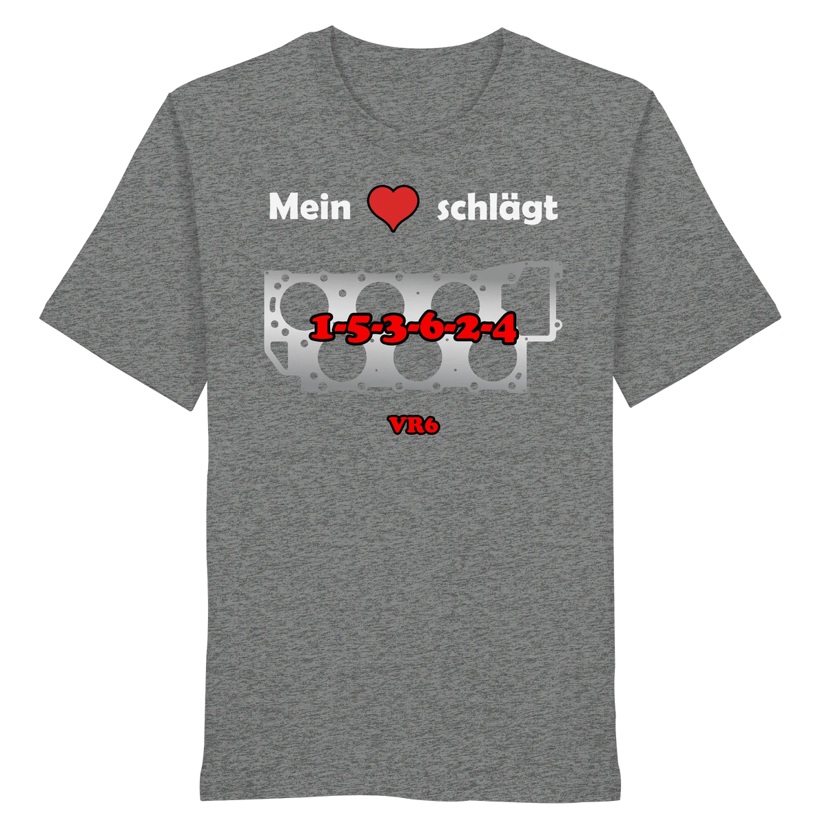 Mein Herz schlägt 1-5-3-6-2-4 Shirt-Unisex-Shirts-BassBuddys-Mid Heather Grey-XS-BassBuddys | Shop