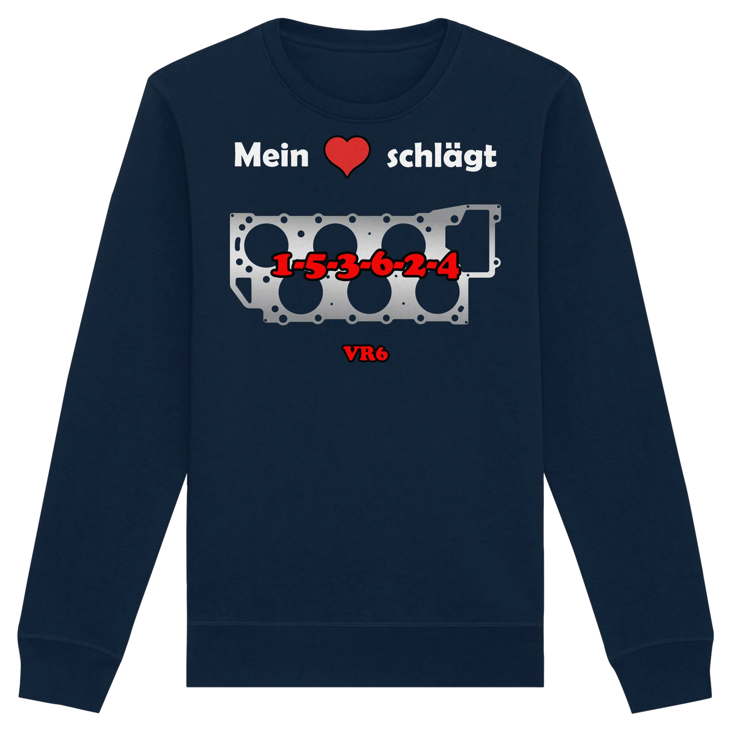 Mein Herz schlägt 1-5-3-6-2-4 Sweatshirt