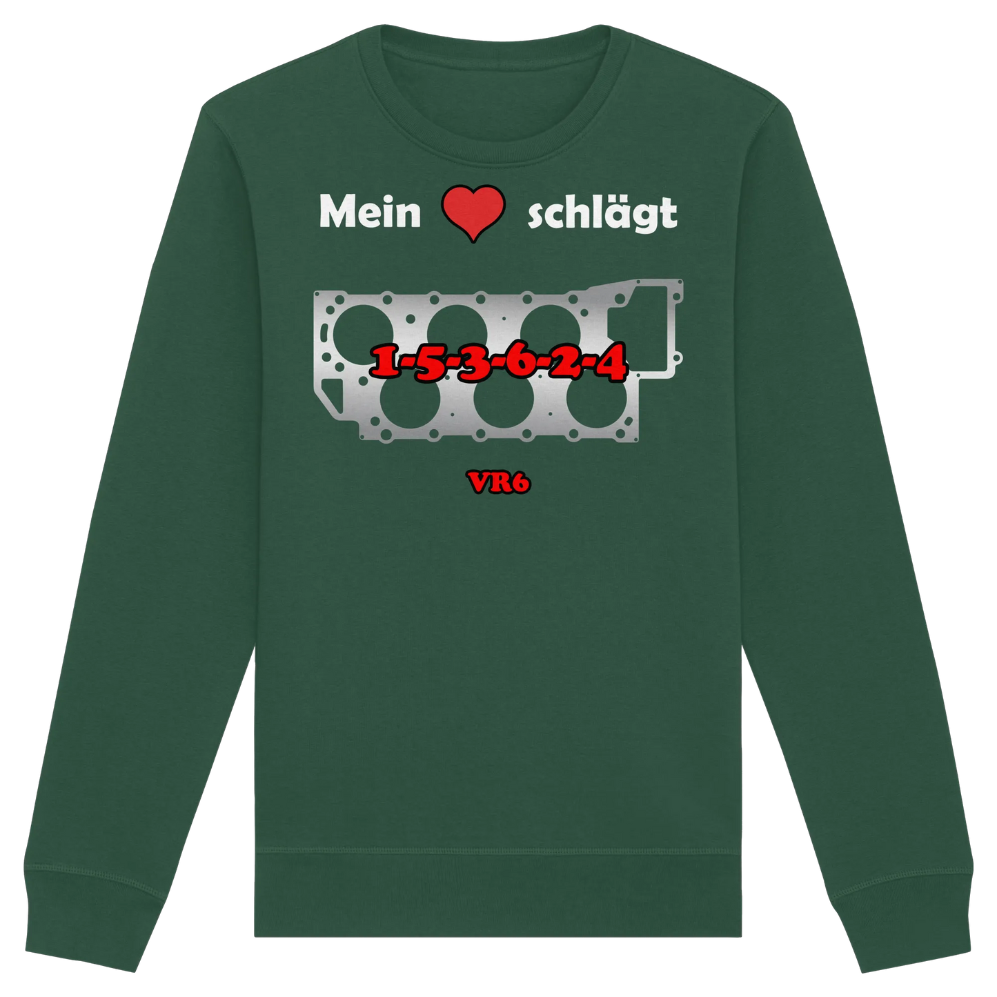Mein Herz schlägt 1-5-3-6-2-4 Sweatshirt