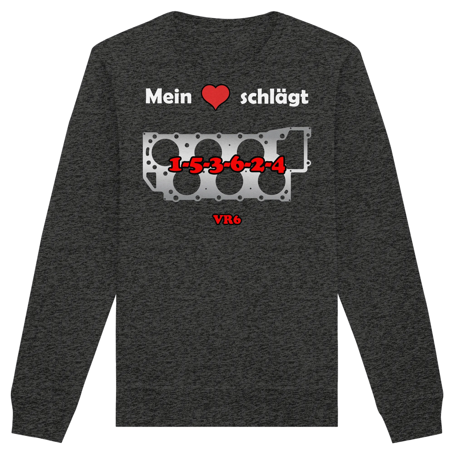 Mein Herz schlägt 1-5-3-6-2-4 Sweatshirt