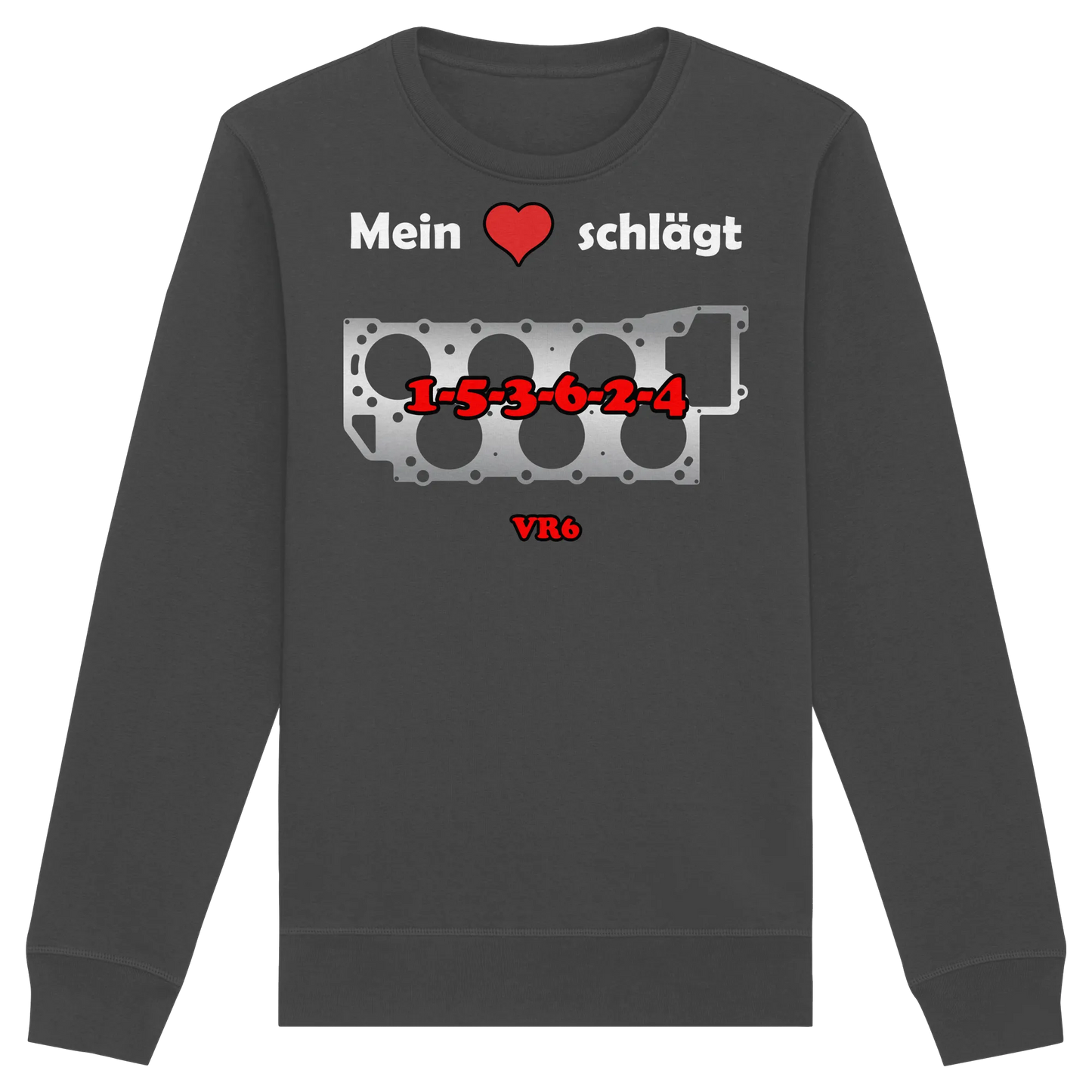 Mein Herz schlägt 1-5-3-6-2-4 Sweatshirt