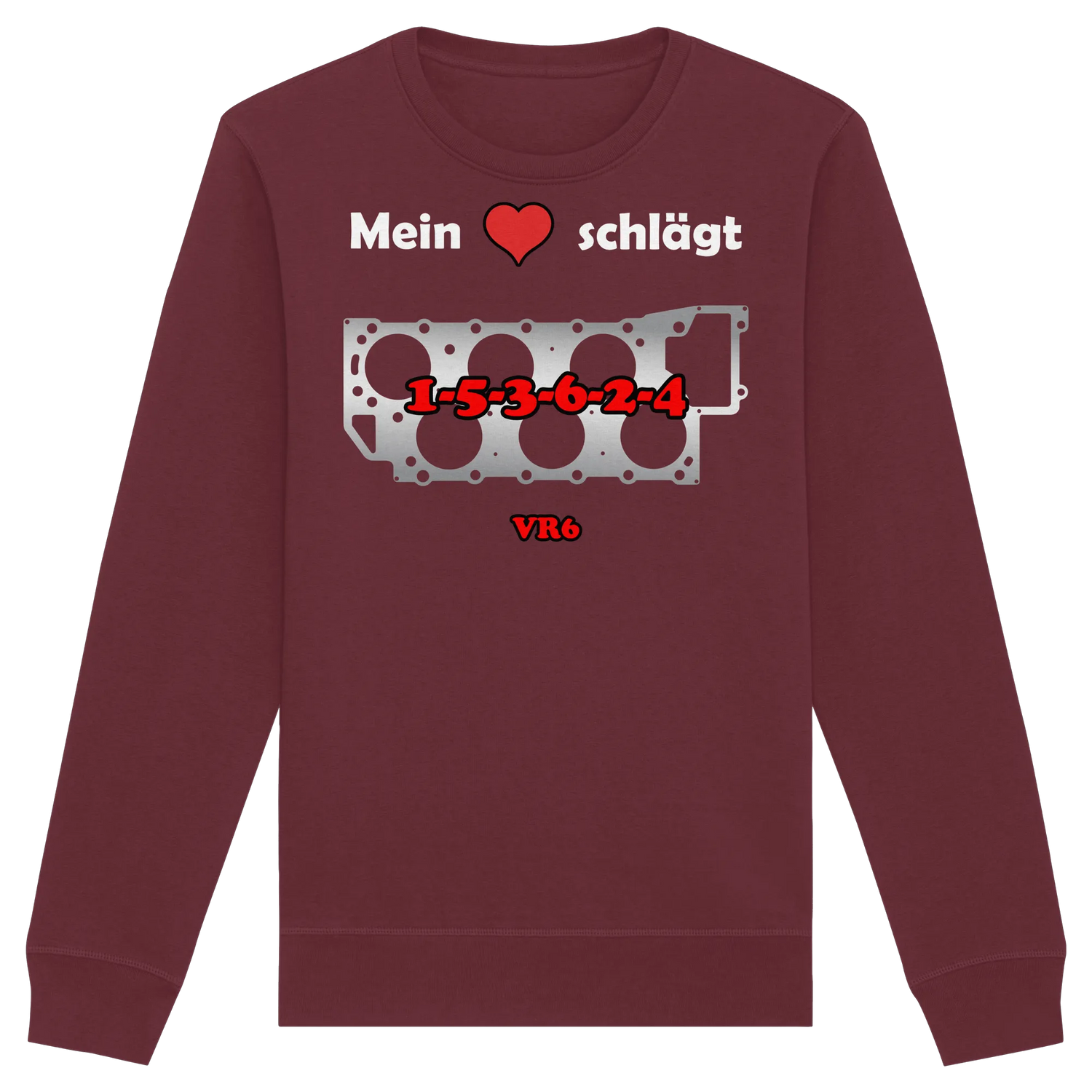 Mein Herz schlägt 1-5-3-6-2-4 Sweatshirt
