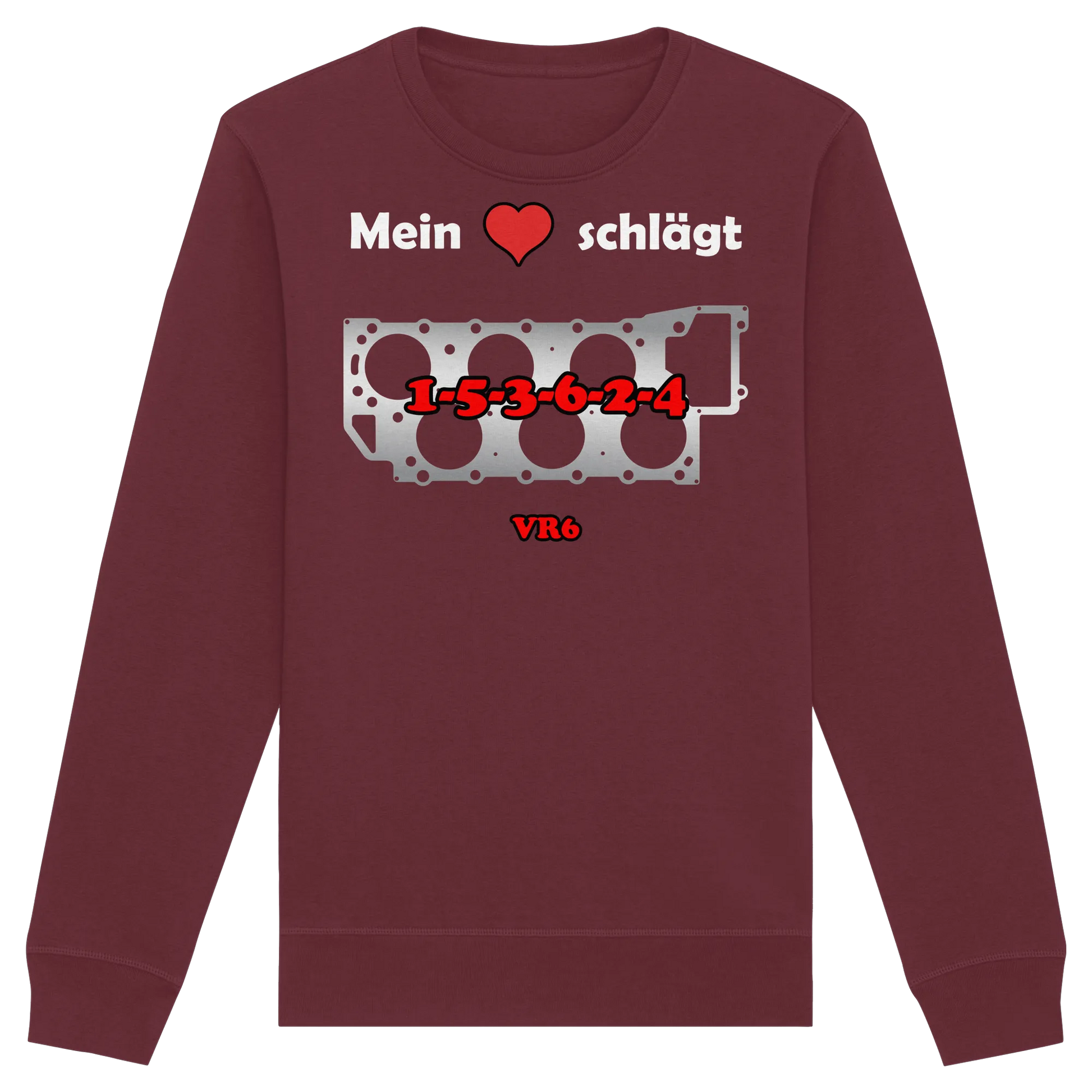 Mein Herz schlägt 1-5-3-6-2-4 Sweatshirt