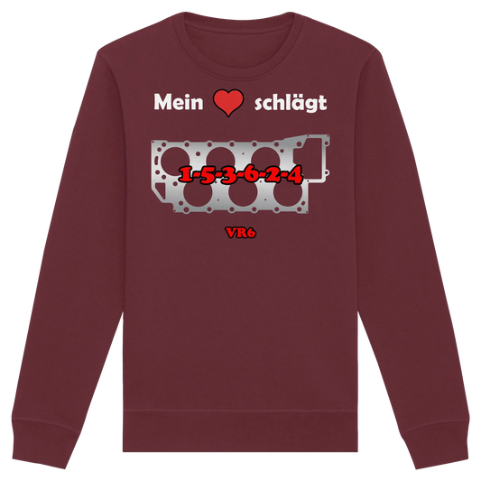Mein Herz schlägt 1-5-3-6-2-4 Sweatshirt