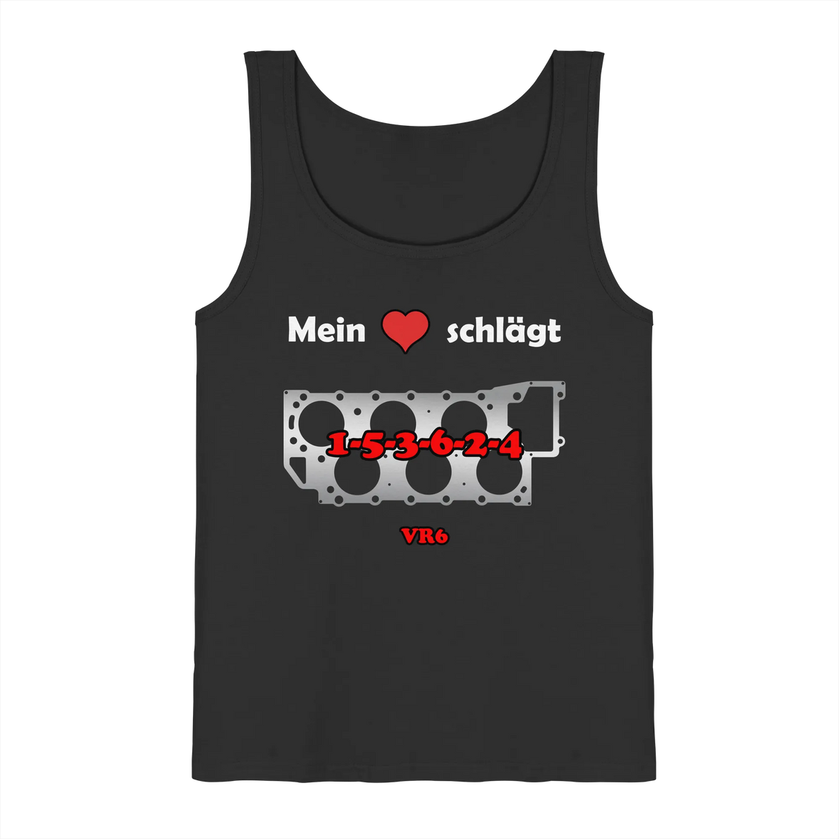 Mein Herz schlägt 1-5-3-6-2-4 Tank-Top-Tank-Tops-BassBuddys-Black-S-BassBuddys | Shop