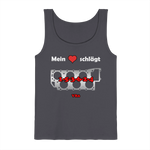 Mein Herz schlägt 1-5-3-6-2-4 Tank-Top-Tank-Tops-BassBuddys-Charcoal-S-BassBuddys | Shop