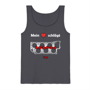 Mein Herz schlägt 1-5-3-6-2-4 Tank-Top-Tank-Tops-BassBuddys-Charcoal-S-BassBuddys | Shop
