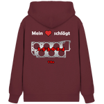 Mein Herz schlägt 1-5-3-6-2-4 Zipper Jacke-Jacken/ Zipper-BassBuddys-Burgundy-XS-BassBuddys | Shop
