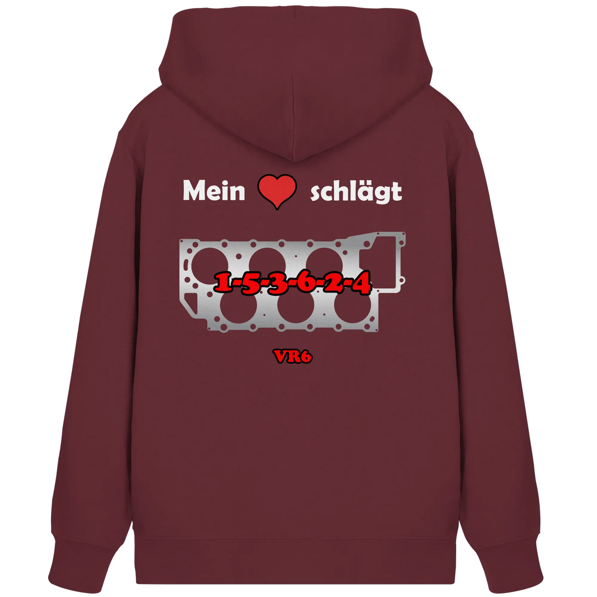 Mein Herz schlägt 1-5-3-6-2-4 Zipper Jacke-Jacken/ Zipper-BassBuddys-Burgundy-XS-BassBuddys | Shop