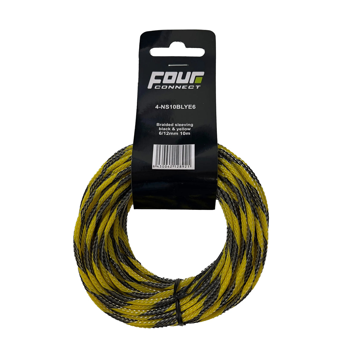 Nylon Sleeve schwarz/gelb 10m