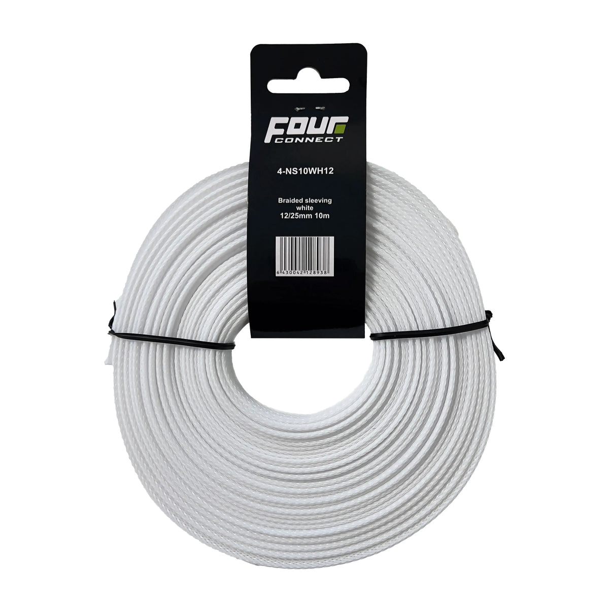 Nylon Sleeve weiß 10m-Kabel Sleeves-Four Connect-6/12mm-BassBuddys | Shop