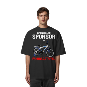 Offizieller Sponsor der FAHRRADSTAFFEL - Organic Oversize Shirt-Unisex-Shirts-BassBuddys-Black-XS-BassBuddys | Shop