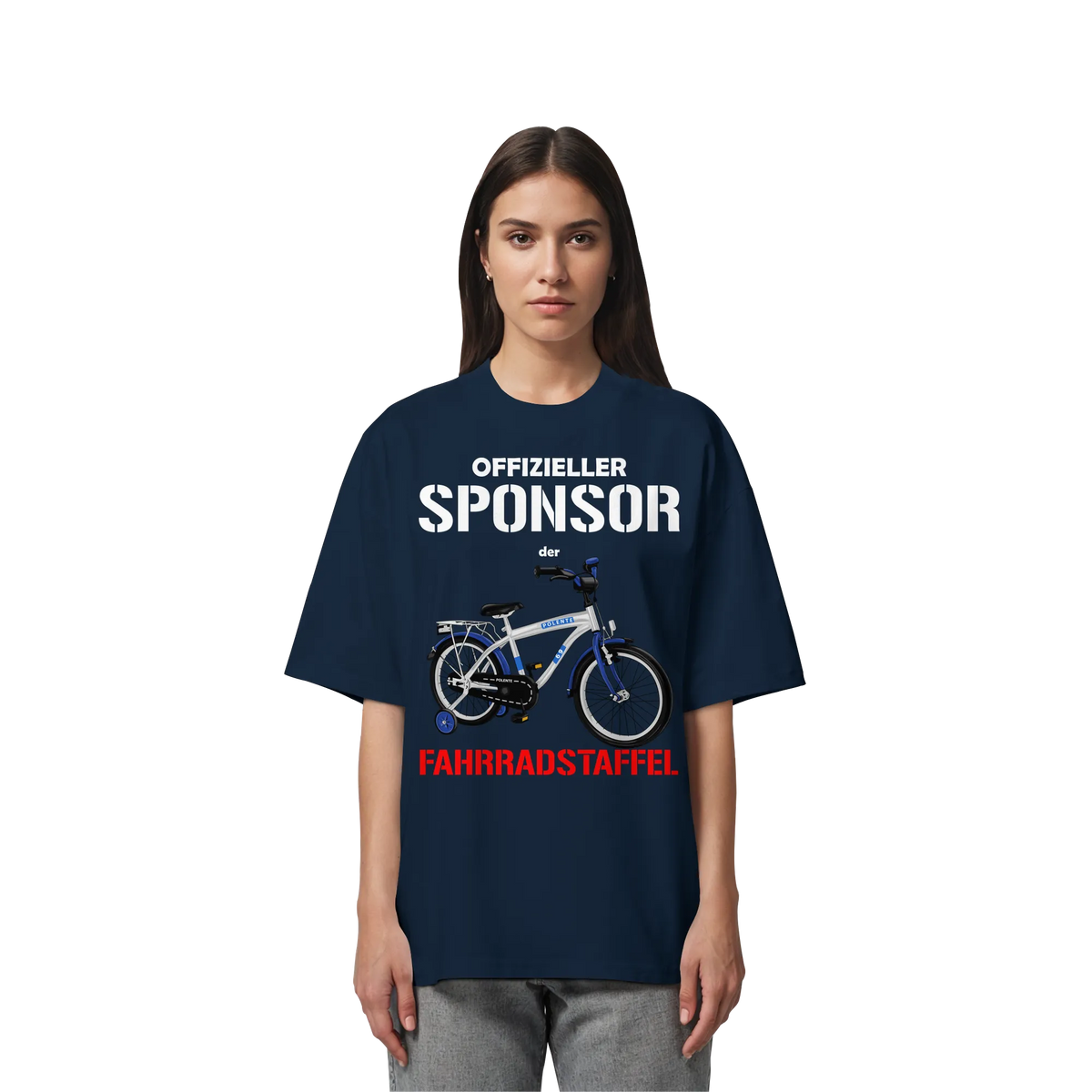 Offizieller Sponsor der FAHRRADSTAFFEL - Organic Oversize Shirt-Unisex-Shirts-BassBuddys-Black-XS-BassBuddys | Shop