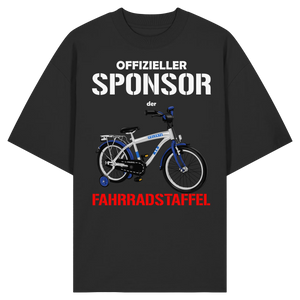 Offizieller Sponsor der FAHRRADSTAFFEL - Organic Oversize Shirt-Unisex-Shirts-BassBuddys-Black-XS-BassBuddys | Shop