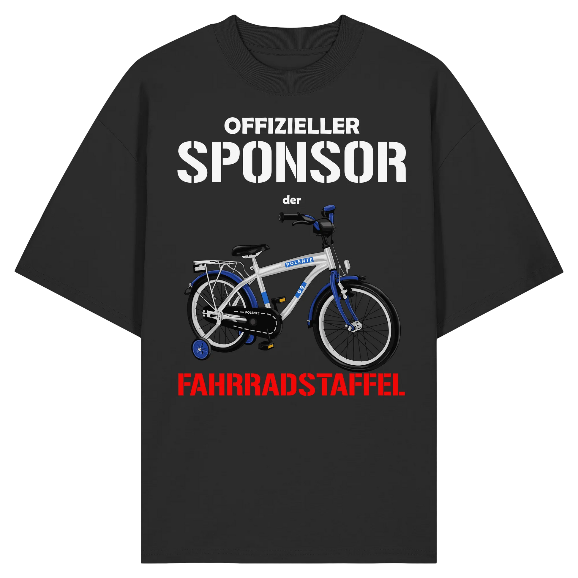 Offizieller Sponsor der FAHRRADSTAFFEL - Organic Oversize Shirt