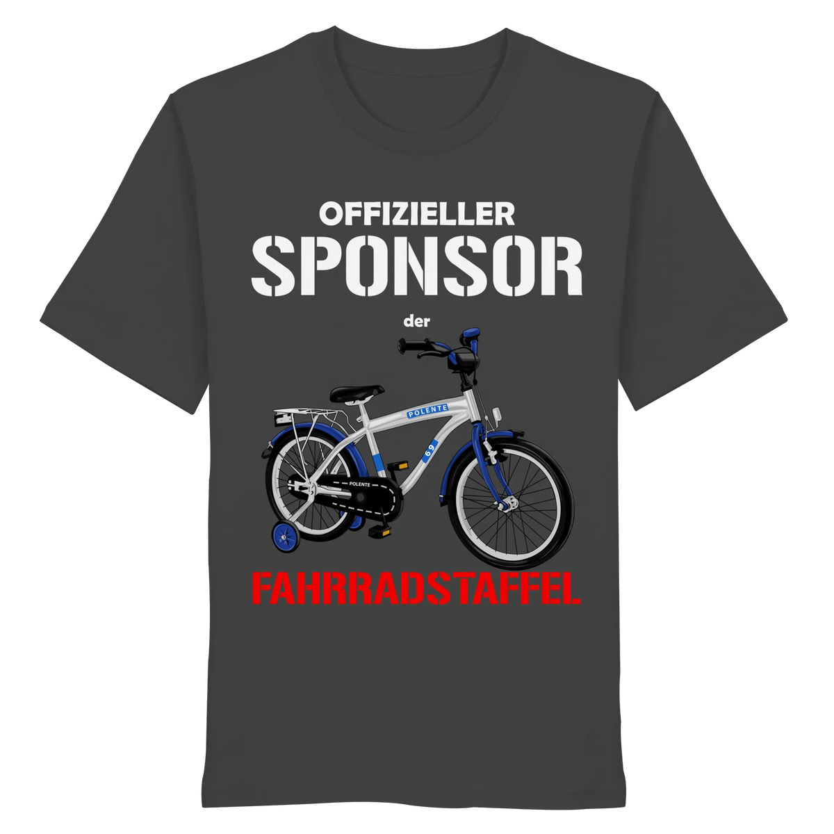 Offizieller Sponsor der FAHRRADSTAFFEL - Organic Shirt-Unisex-Shirts-BassBuddys-Anthracite-XS-BassBuddys | Shop