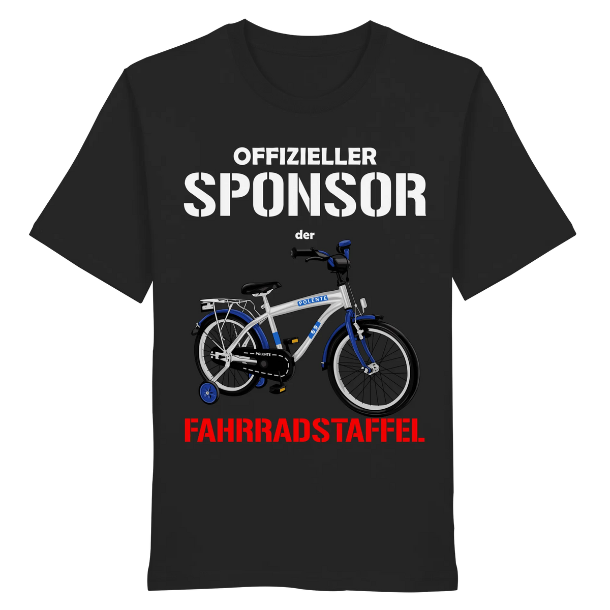 Offizieller Sponsor der FAHRRADSTAFFEL - Organic Shirt-Unisex-Shirts-BassBuddys-Black-XS-BassBuddys | Shop