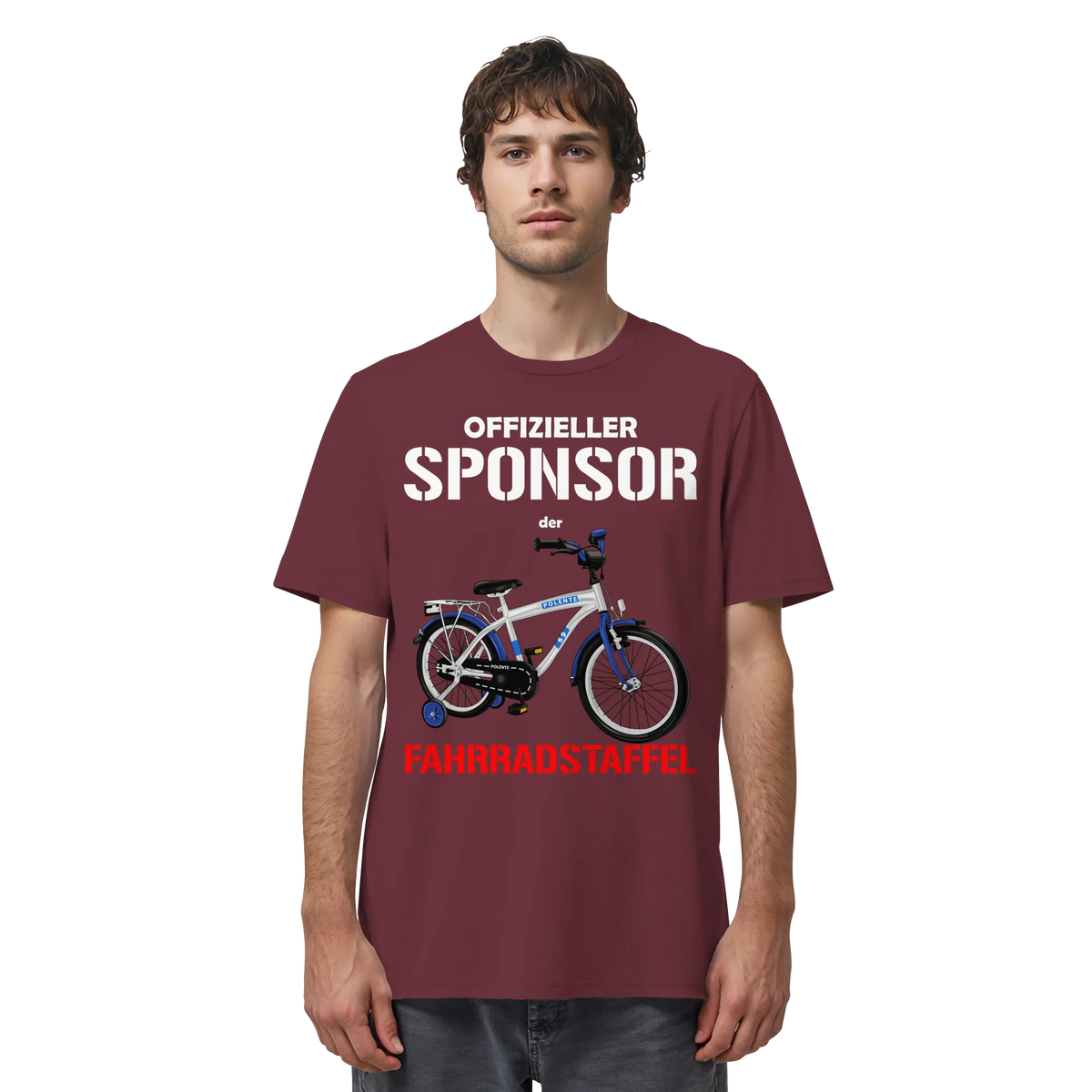 Offizieller Sponsor der FAHRRADSTAFFEL - Organic Shirt-Unisex-Shirts-BassBuddys-Burgundy-XS-BassBuddys | Shop