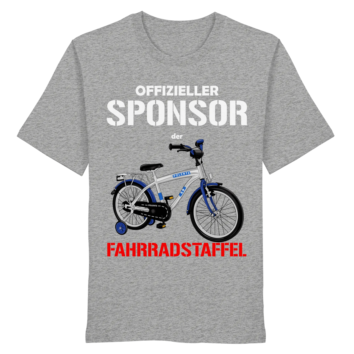Offizieller Sponsor der FAHRRADSTAFFEL - Organic Shirt-Unisex-Shirts-BassBuddys-Heather Grey-XS-BassBuddys | Shop