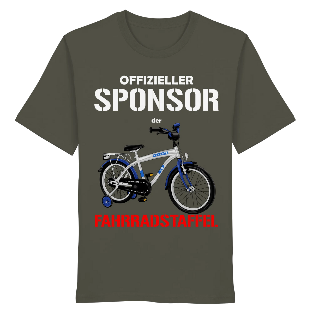 Offizieller Sponsor der FAHRRADSTAFFEL - Organic Shirt-Unisex-Shirts-BassBuddys-Khaki-XS-BassBuddys | Shop