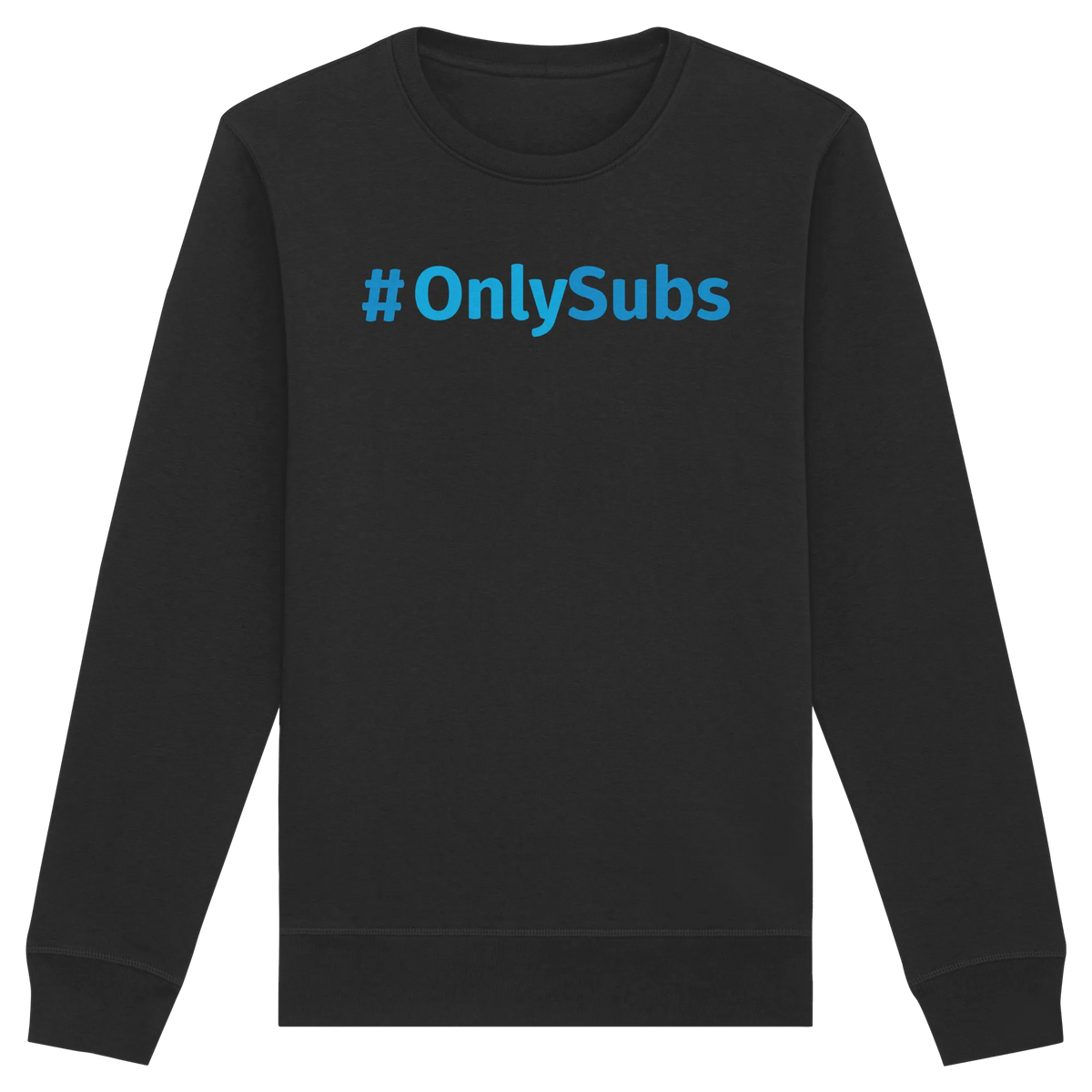 #OnlySubs - Organic Basic Unisex Sweatshirt-Sweatshirts-BassBuddys-Black-XS-BassBuddys | Shop