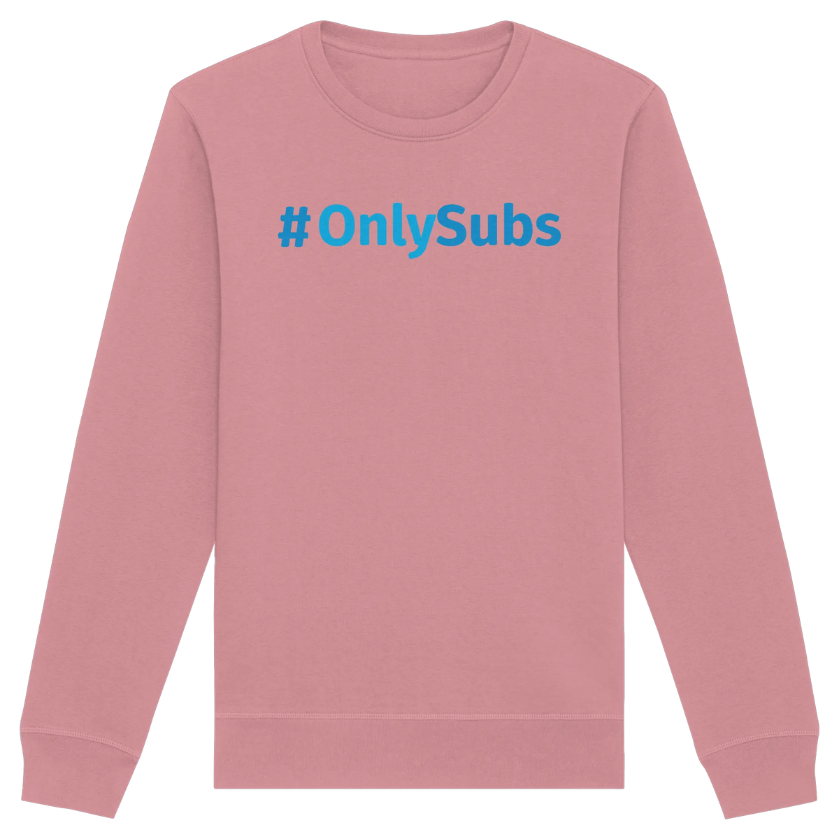 #OnlySubs - Organic Basic Unisex Sweatshirt-Sweatshirts-BassBuddys-Canyon Pink-XS-BassBuddys | Shop