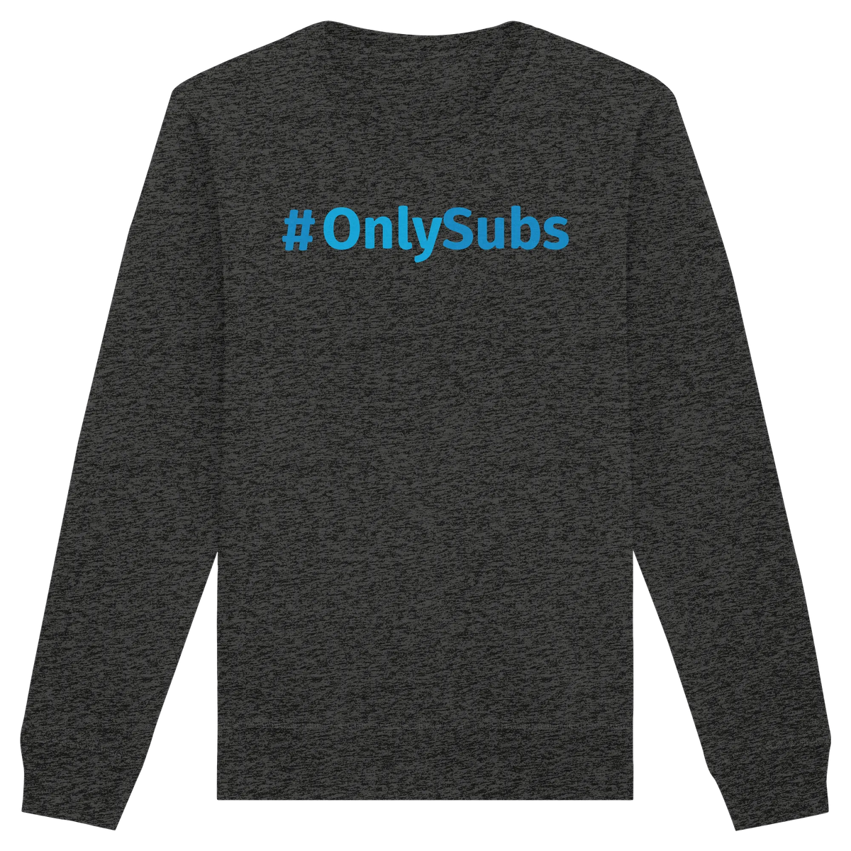 #OnlySubs - Organic Basic Unisex Sweatshirt-Sweatshirts-BassBuddys-Dark Heather Grey-XS-BassBuddys | Shop