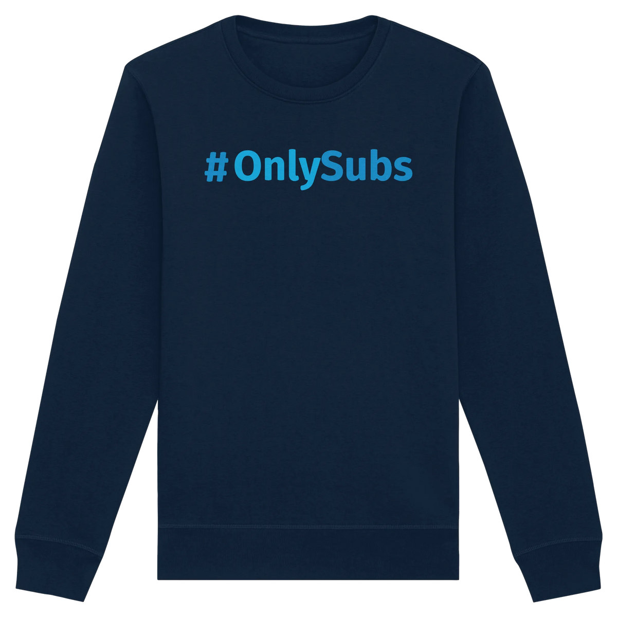 #OnlySubs - Organic Basic Unisex Sweatshirt-Sweatshirts-BassBuddys-French Navy-XS-BassBuddys | Shop