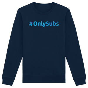 #OnlySubs - Organic Basic Unisex Sweatshirt-Sweatshirts-BassBuddys-French Navy-XS-BassBuddys | Shop