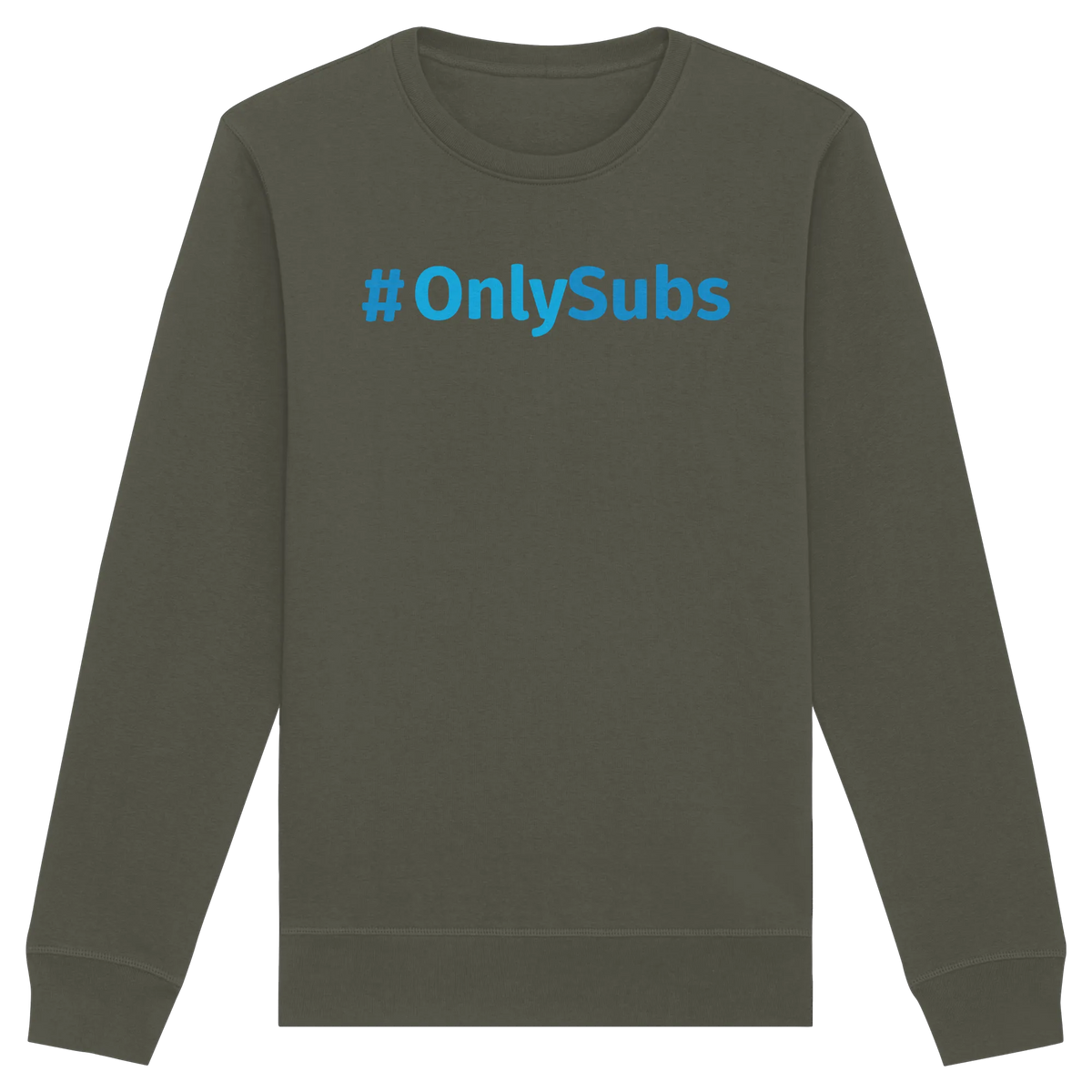 #OnlySubs - Organic Basic Unisex Sweatshirt-Sweatshirts-BassBuddys-Khaki-XS-BassBuddys | Shop