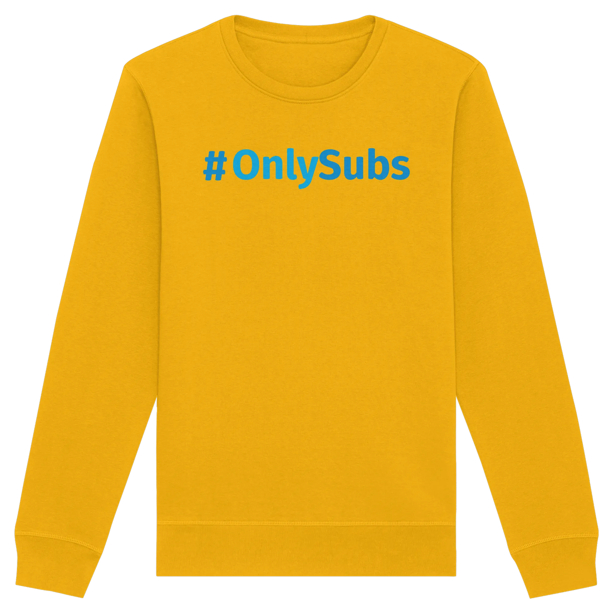 #OnlySubs - Organic Basic Unisex Sweatshirt-Sweatshirts-BassBuddys-Spectra Yellow-XS-BassBuddys | Shop