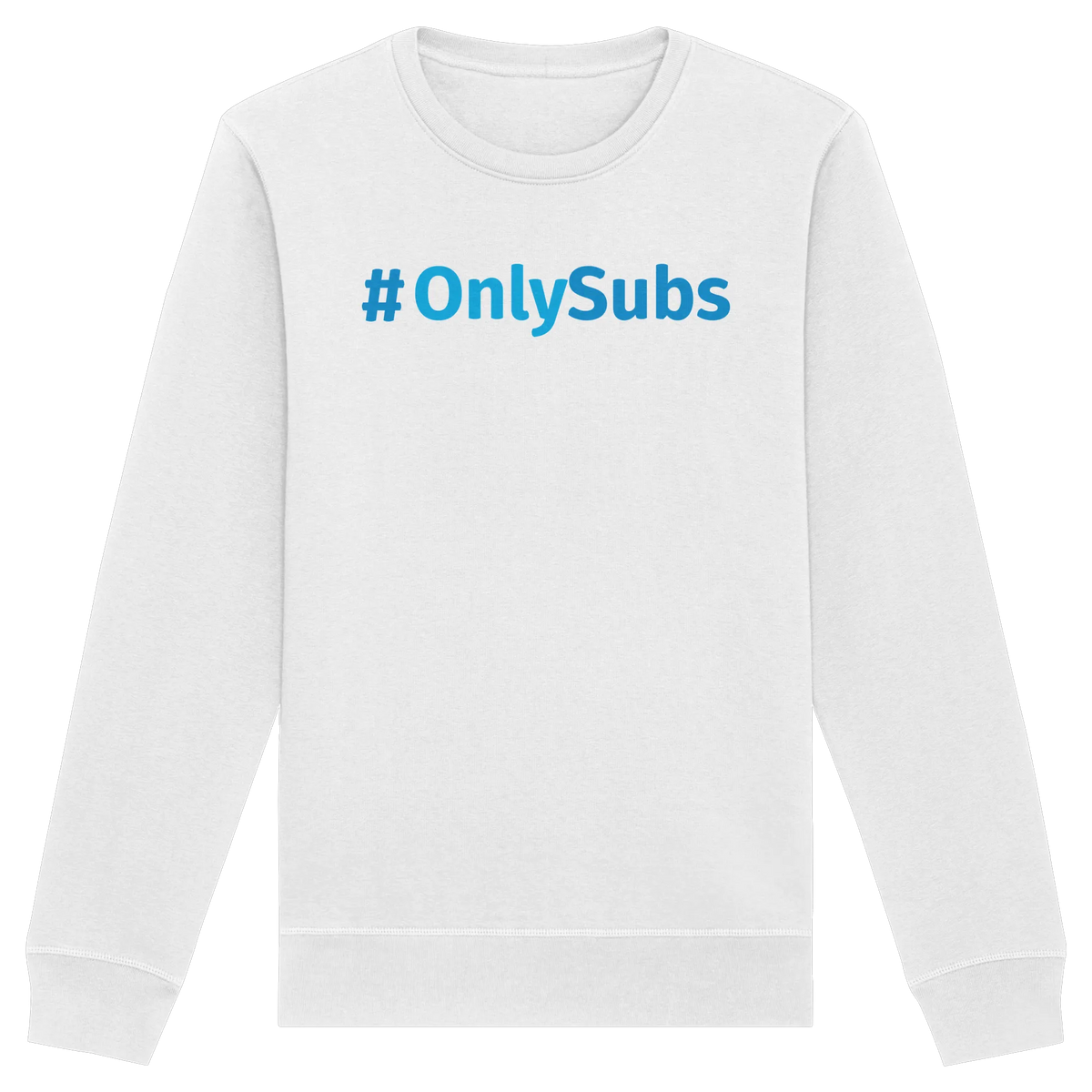 #OnlySubs - Organic Basic Unisex Sweatshirt-Sweatshirts-BassBuddys-White-XS-BassBuddys | Shop