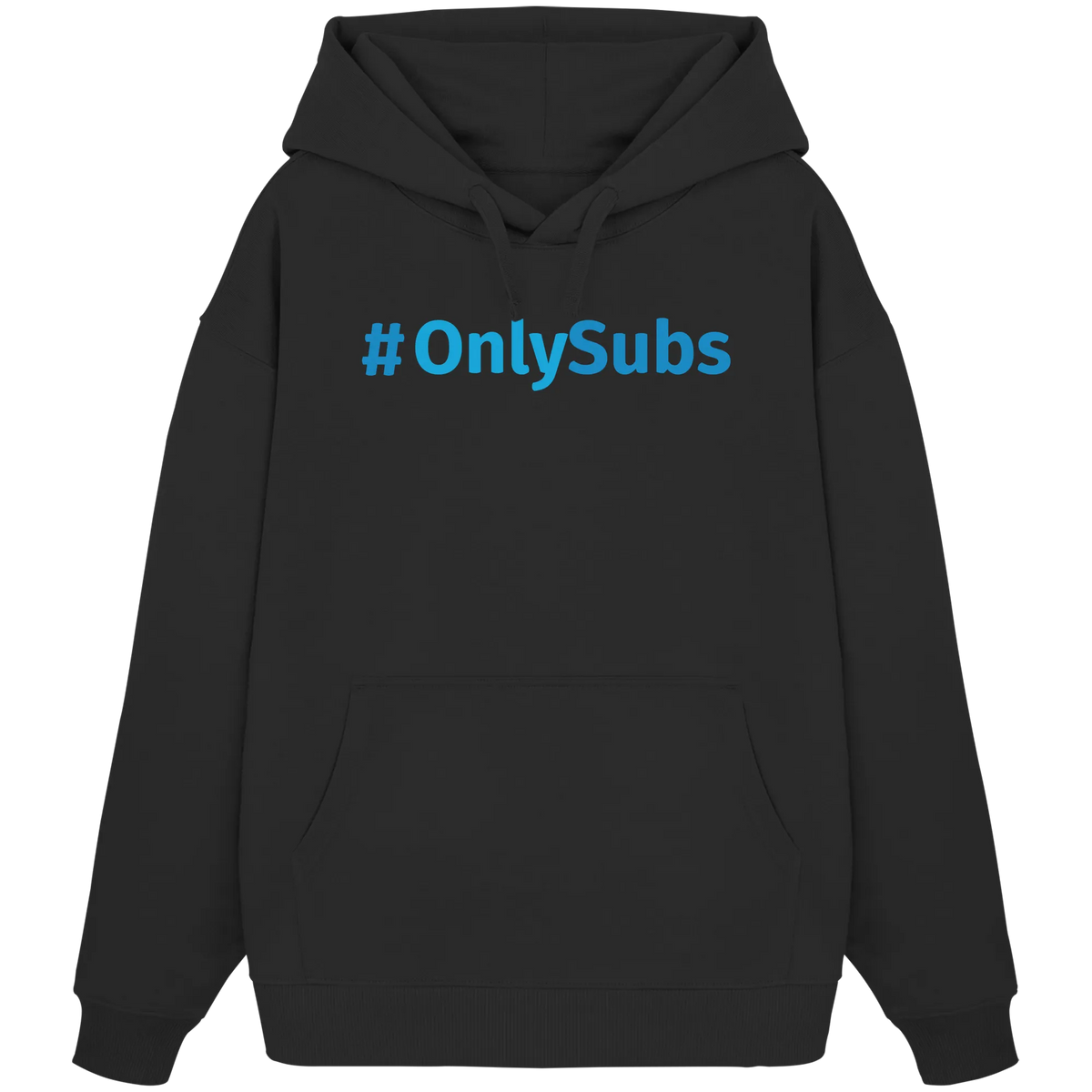 #OnlySubs - Organic Oversize Hoodie-Hoodies-BassBuddys-Black-XS-BassBuddys | Shop