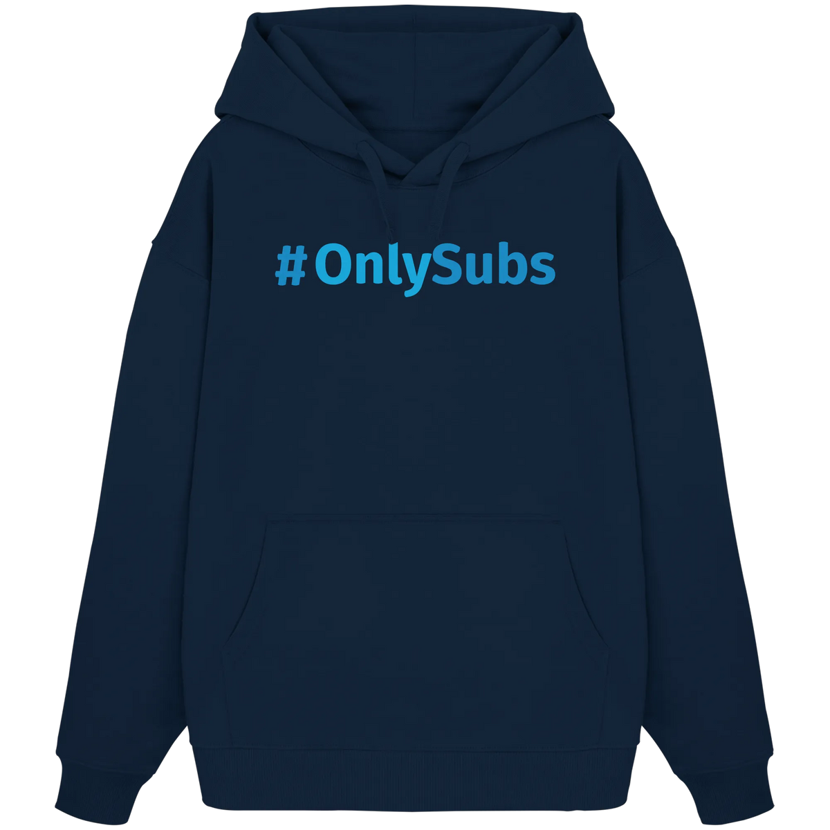 #OnlySubs - Organic Oversize Hoodie-Hoodies-BassBuddys-French Navy-XS-BassBuddys | Shop